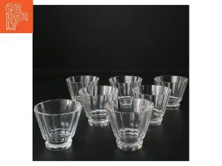 Sæt af 7 glasskåle perfekte til desserter (str. 7 stk Ø 7,5 cm længde 7 cm)