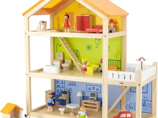 VIGA Dukkehus med Terrasse og Garage - 3 Etager