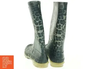 Gummistøvler med leopardprint fra Petit (str. 37)