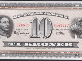 Danmark 10 kroner J7 1965