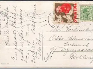Julemærke 1914 på Postkort