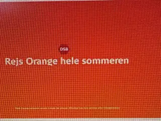 Orange billet Aarhus - kbh