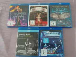 Musik dvd og blueray sælges
