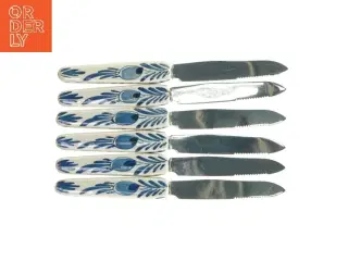 Dekorerede smørrebrødsknive (str. 15,5 cm)