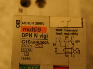 Merlin Gerin combi automatsikring / PFI 