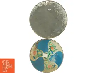 Antik emaljeret kagedåse (str. Diameter, 22 cm h 16 cm)