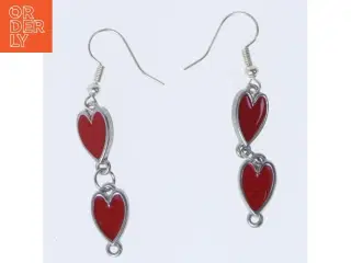 Hjerteformede øreringe (str. 5 cm)