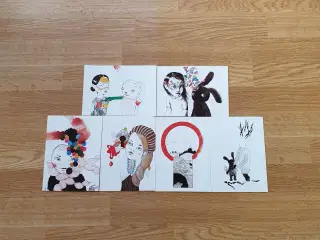 Kunstkort Anne Bundgaard 6stk ialt30kr