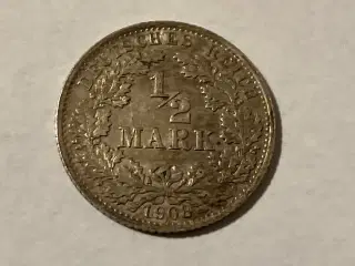 1/2 Mark 1908 Germany