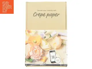 Crepe papir sæt til blomsterlavning
