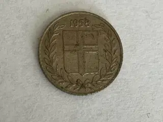 10 Aurar Iceland 1958