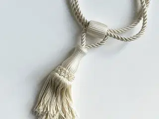 Gardintassel, råhvid