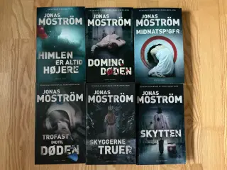 6 stk. krimi af Jonas Mostrøm