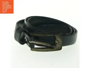 Sort læderbælte (str. 77 cm - første hul)