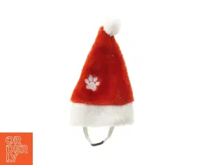 Julemandshat til kæledyr (str. 26 cm)