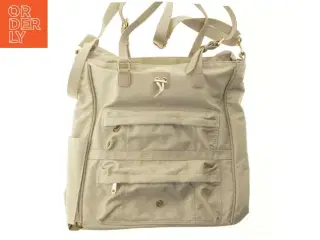 Beige skuldertaske (str. 40 x 36 cm)