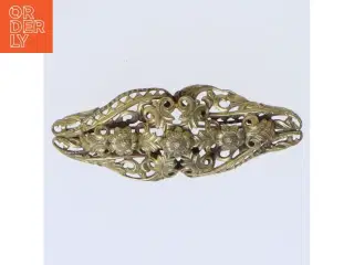 Vintage metallisk hårspænde (str. 7 cm)