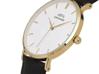 Arya Copenhagen Ethereal - Gold Sort Læder Herreur