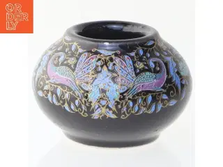 Dekorativ krukke med peacock design (str. Ø 5 cm)