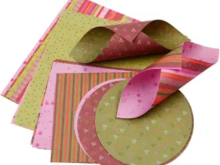 Farverigt Origamipapir, 900 ark, 80 g