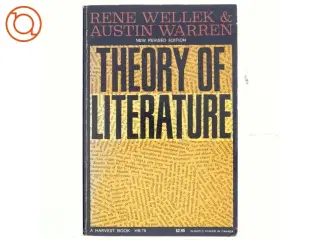 Theory of literature by Rene Wellek