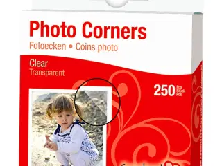 Klar Fotohjørner 10 mm - 250 stk. til Billeder