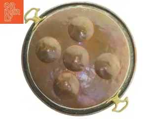 Gammel kobber æbleskivepande (str. 35 cm)