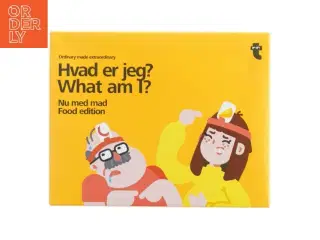Gættelegsspil &#39;Hvad er jeg? What am I? - Food edition&#39; fra Tiger (str. 21x16,5 cm)