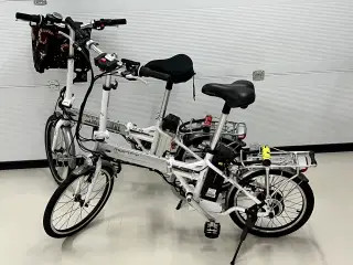2-Monty EL cykler sammenklappelig m 7 gear 
