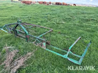 Græsmarksharve / muldvarpe jævner med opklap