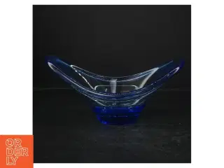 Blå glasskål (str. 27 cm)