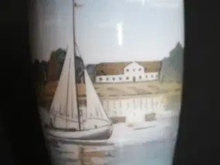 Vase med Sejlskib i Guldborgsund, Royal Copenhagen