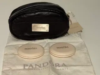 Pandora kosmetikpung m. to spejle og stofpose