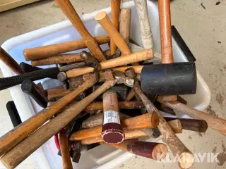 Stort lot hammere - assorterede type og størrelse