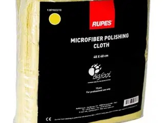 Rupes mikrofiberklud 40x40cm 10 stk. gul