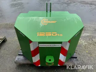 Front Vægtklods Hauer DPG Cat2 - 1250 kg