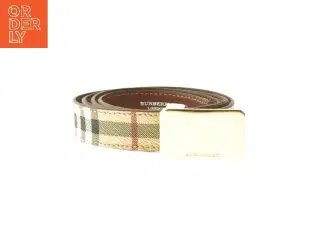 Burberry bælte med guldspænde fra Burberry (str. 100 cm)