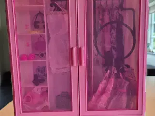 Barbie klædeskab inkl. Tøj