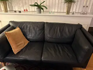 Læder sofa 2 personers