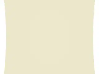 Solsejl 4x5 m rektangulær oxfordstof cremefarvet