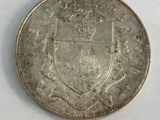 5 Five Dollar Bahamas 1966