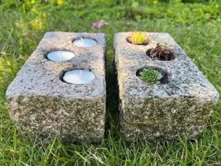 Granitsten til pynt