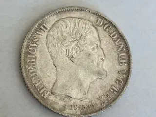 1 Rigsdaler 1855 FF - Flot kvalitet