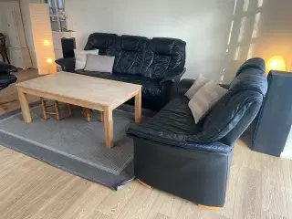 Læder Sofa 3+2