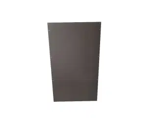 Steni colour facadeplade, 595x1000mm, mat, sn 8008, mørk grå