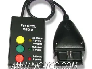 Opel Service Interval Reset OBD