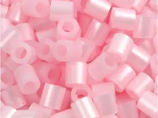 Rørperler, str. 5x5 mm, hulstr. 2,5 mm, medium, rosa perlemor (32259), 6000stk./ 1 pk.