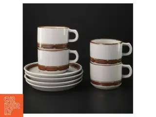 Dreis erKaffekopper med underkopper fra Desiree (str. Ø. 15 cm. h. 6 cm ø. 8 cm)