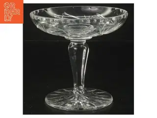 Klassisk glas skål på fod (str. Ø 12,5 cm)