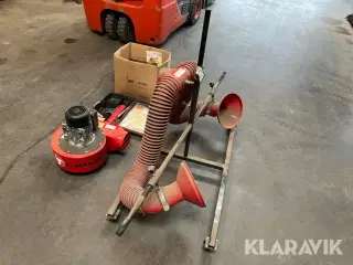 LOT: udsug, skudpistol, stillads dele Klimavent s.a.